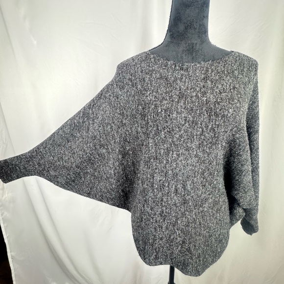Kerisma 3/4 Length Dolman Sleeve Charcoal Sweater - Picture 2 of 7